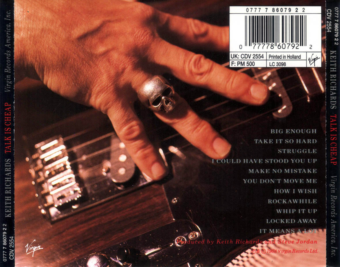 Keith Richards – Talk is Cheap (1988) – SÓLO ROCK Uruguay